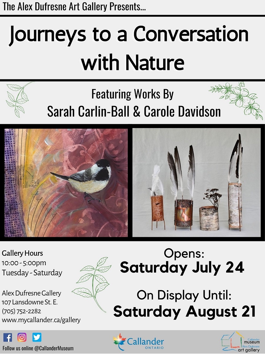 Alex Dufresne Art Gallery Visiting Us Municipality of Callander